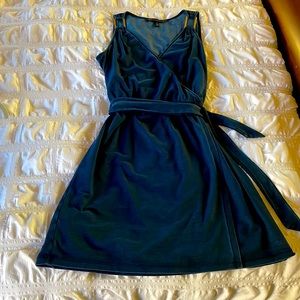 White Black Market Sleeveless Blue Dress Small